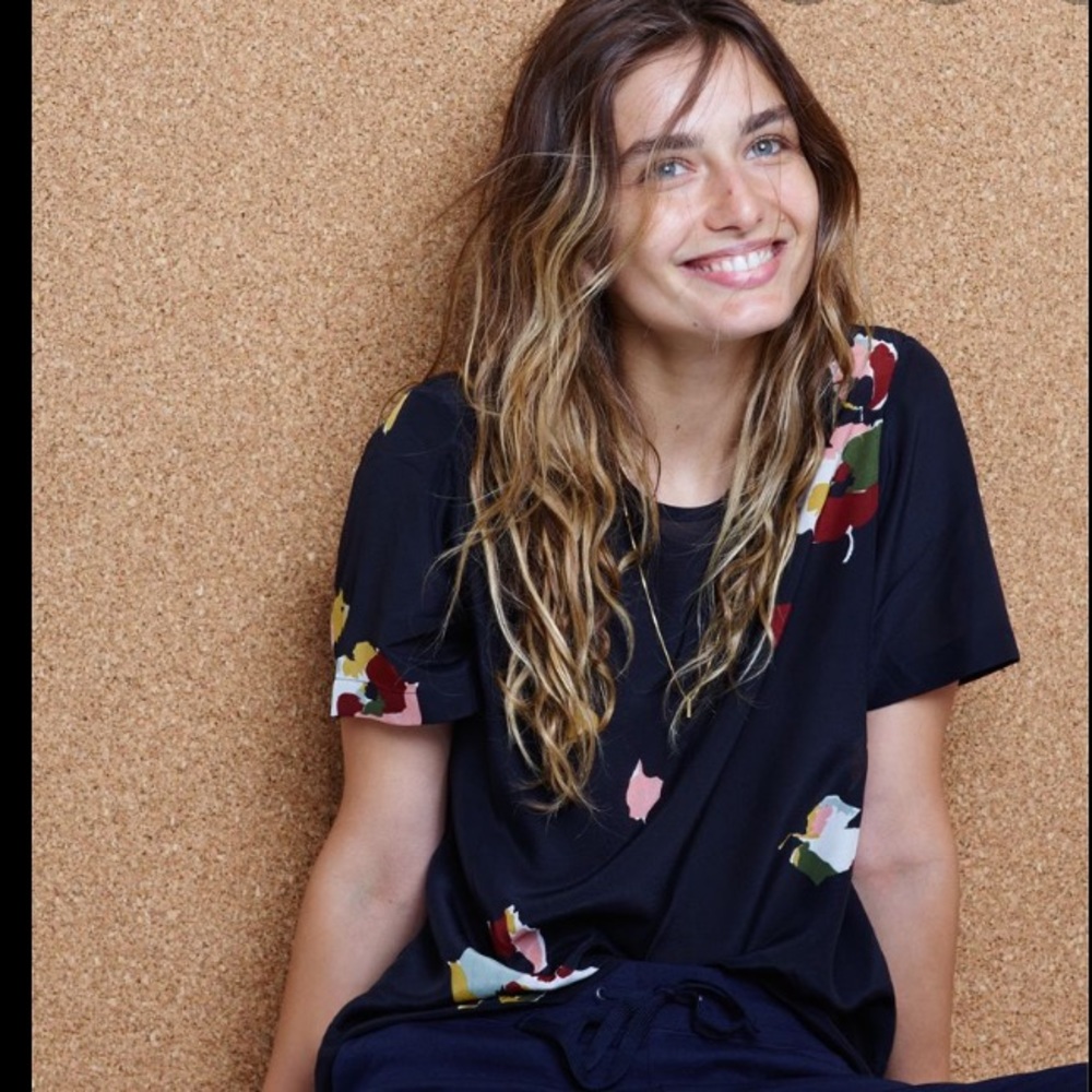 Madewell Button Back silk Blouse
